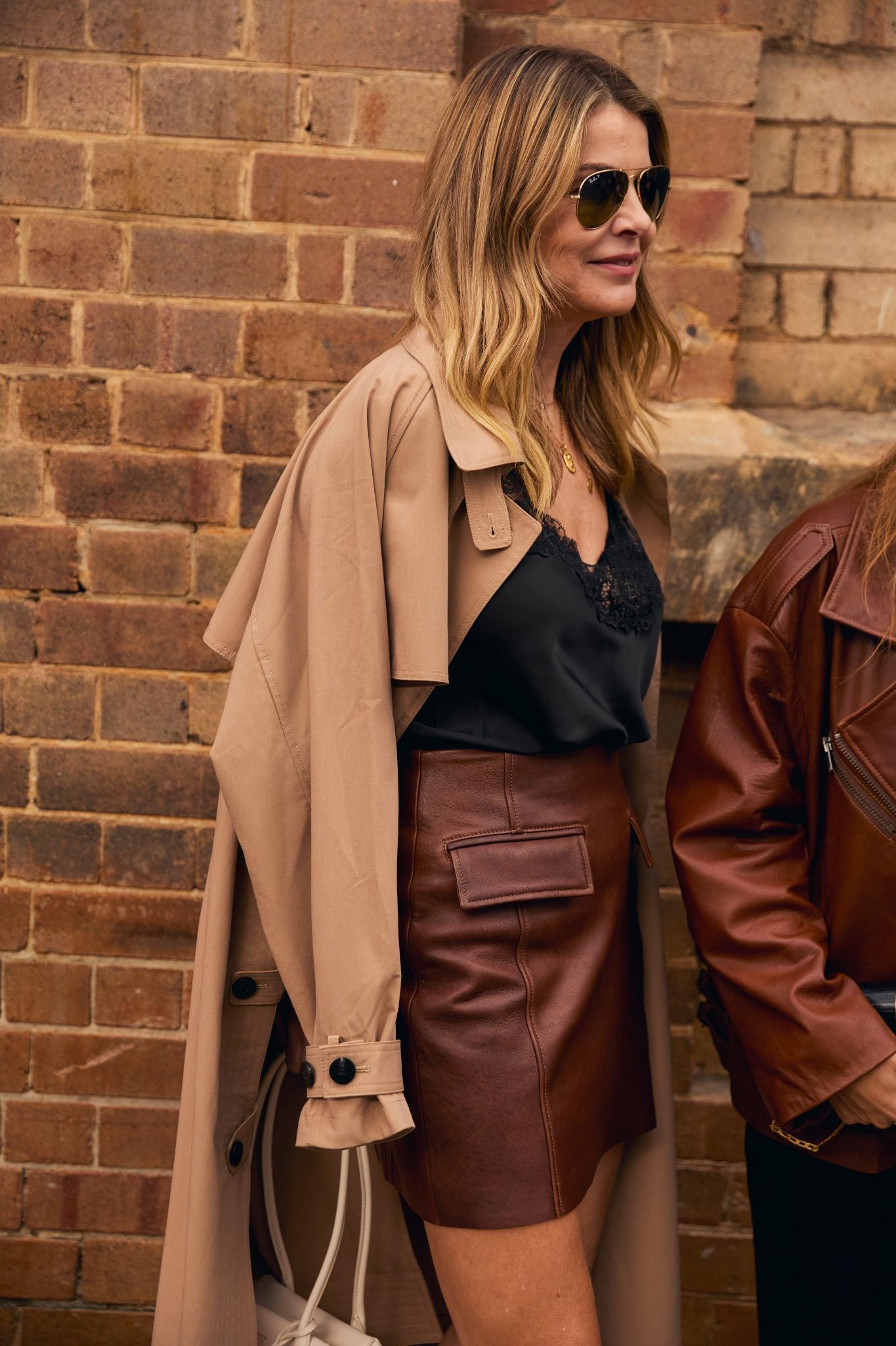 Delmar Skirt - Vintage Chocolate Leather