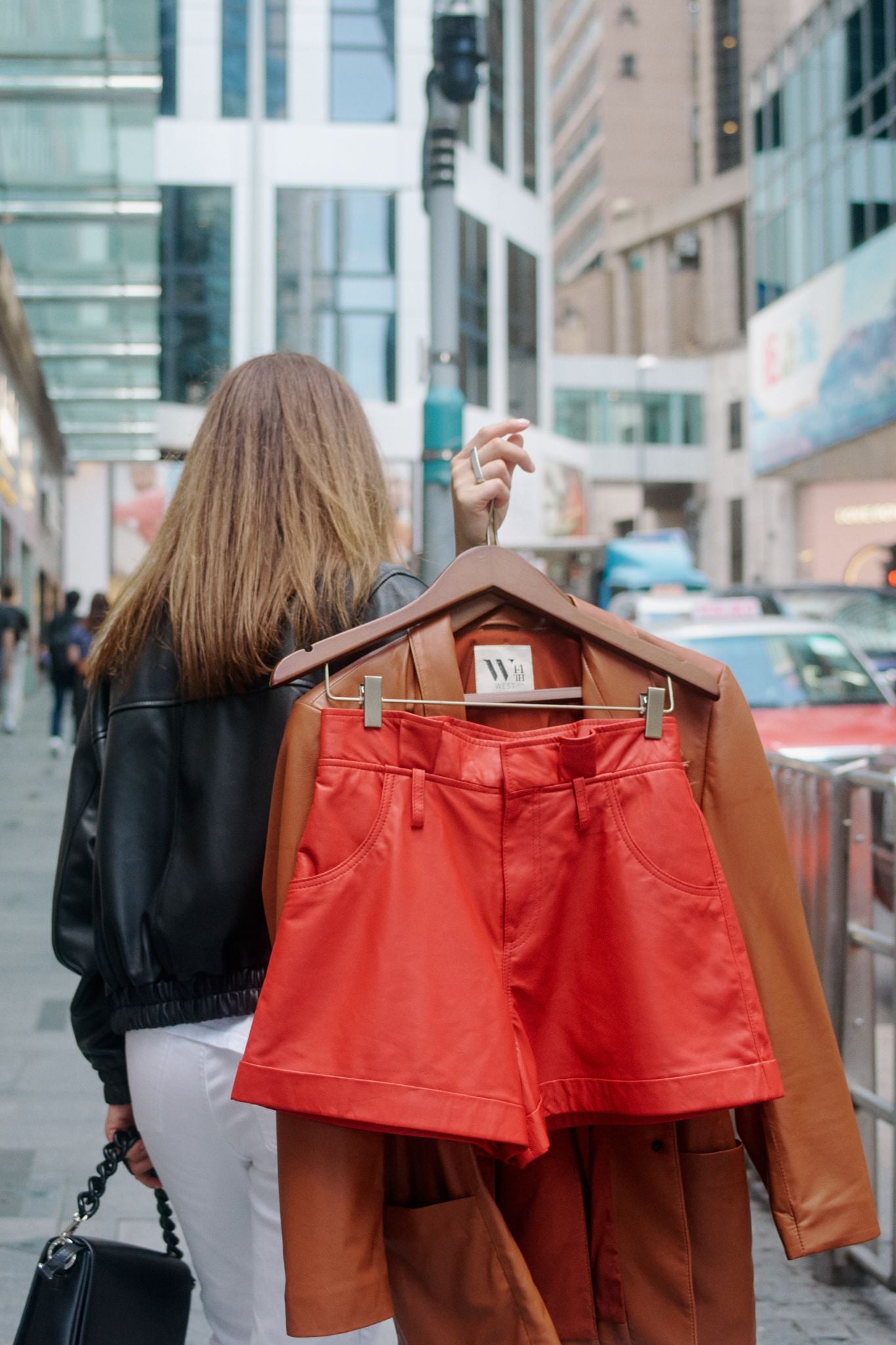 Sullivan Paperbag Short Lipstick Red Leather
