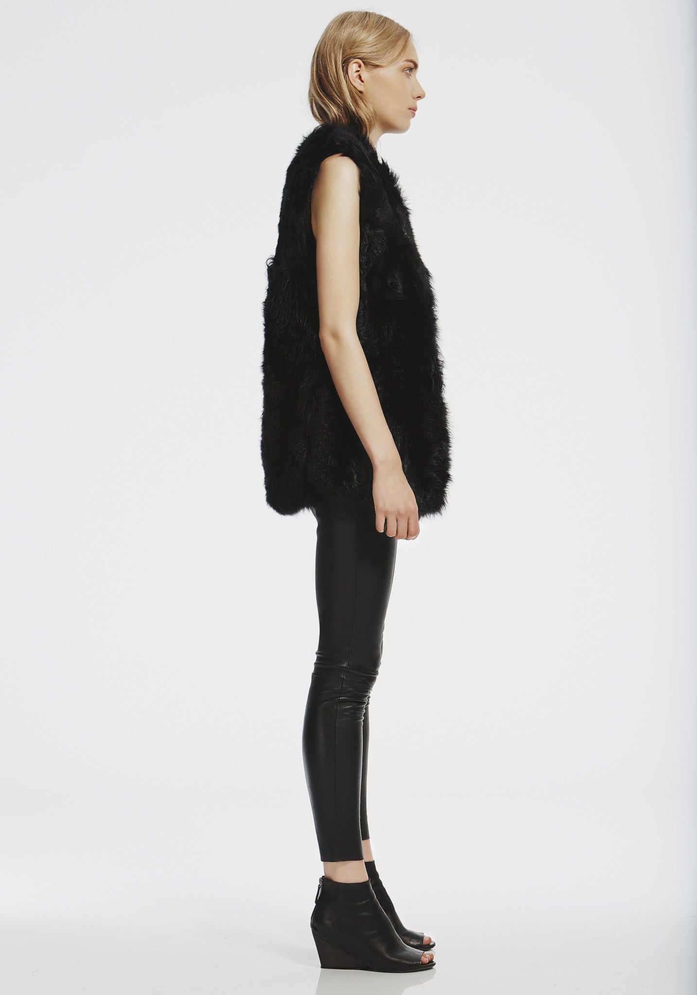 Rivington Gilet in Italian Shearling - SAMPLE