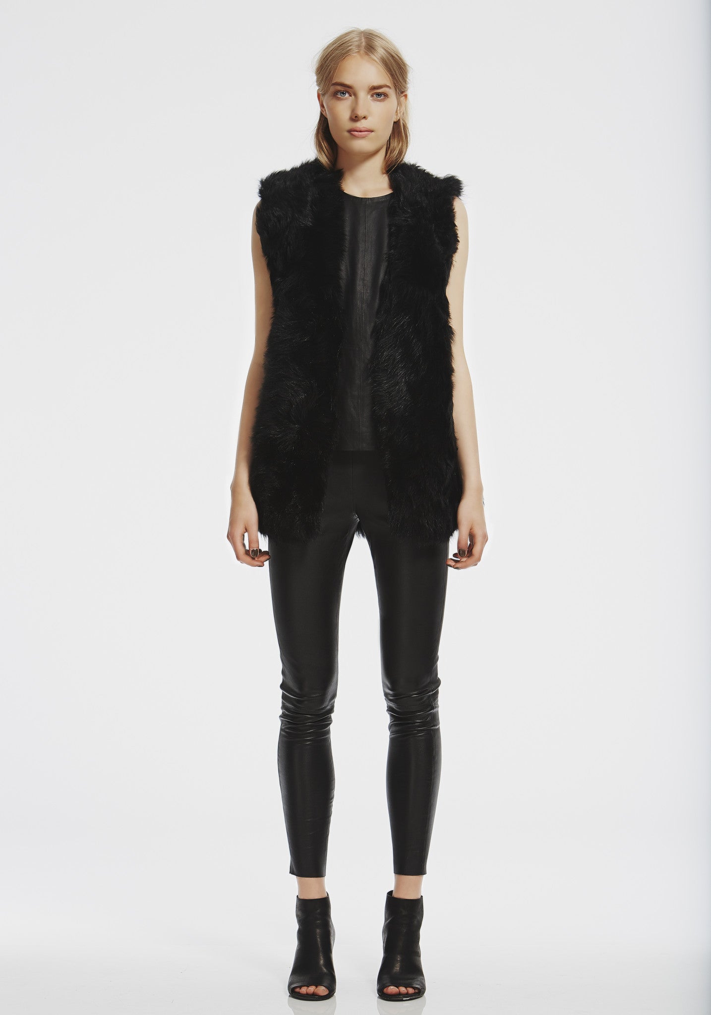 Rivington Gilet in Italian Shearling - SAMPLE