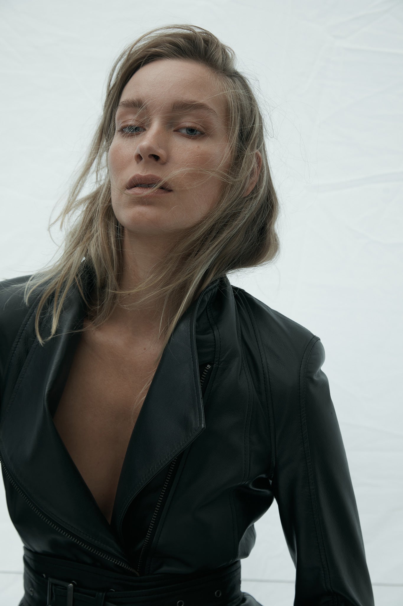 Elizabeth Jacket Vegetable Tanned Black Leather