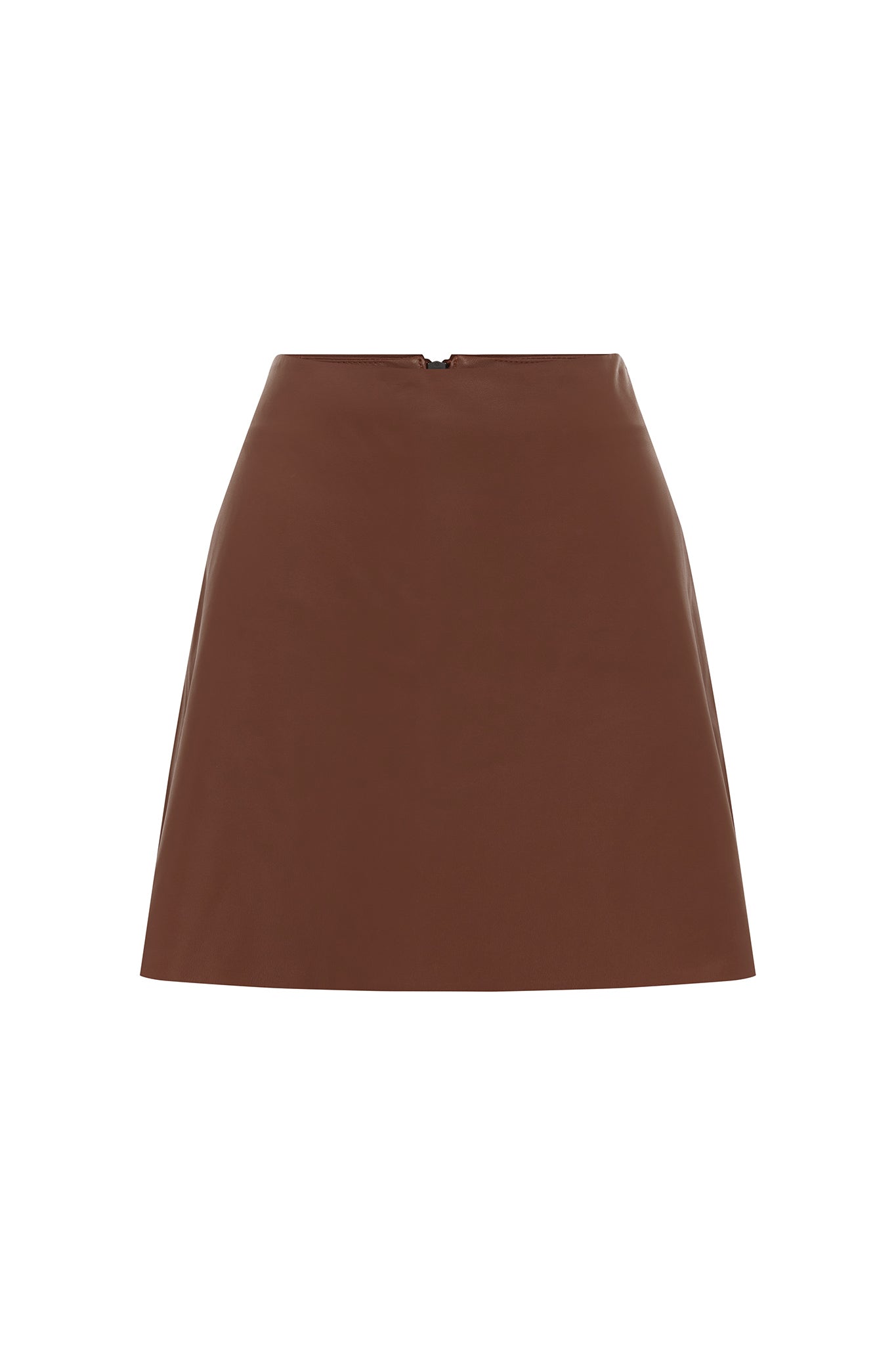 Rockefeller A-line Leather Skirt Sierra Leather