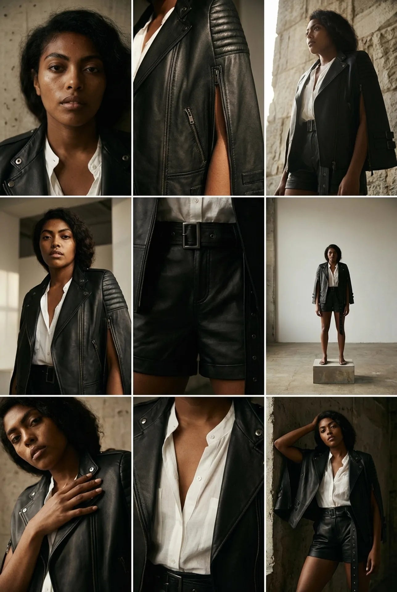 Automation - Crosby Cape Black Leather