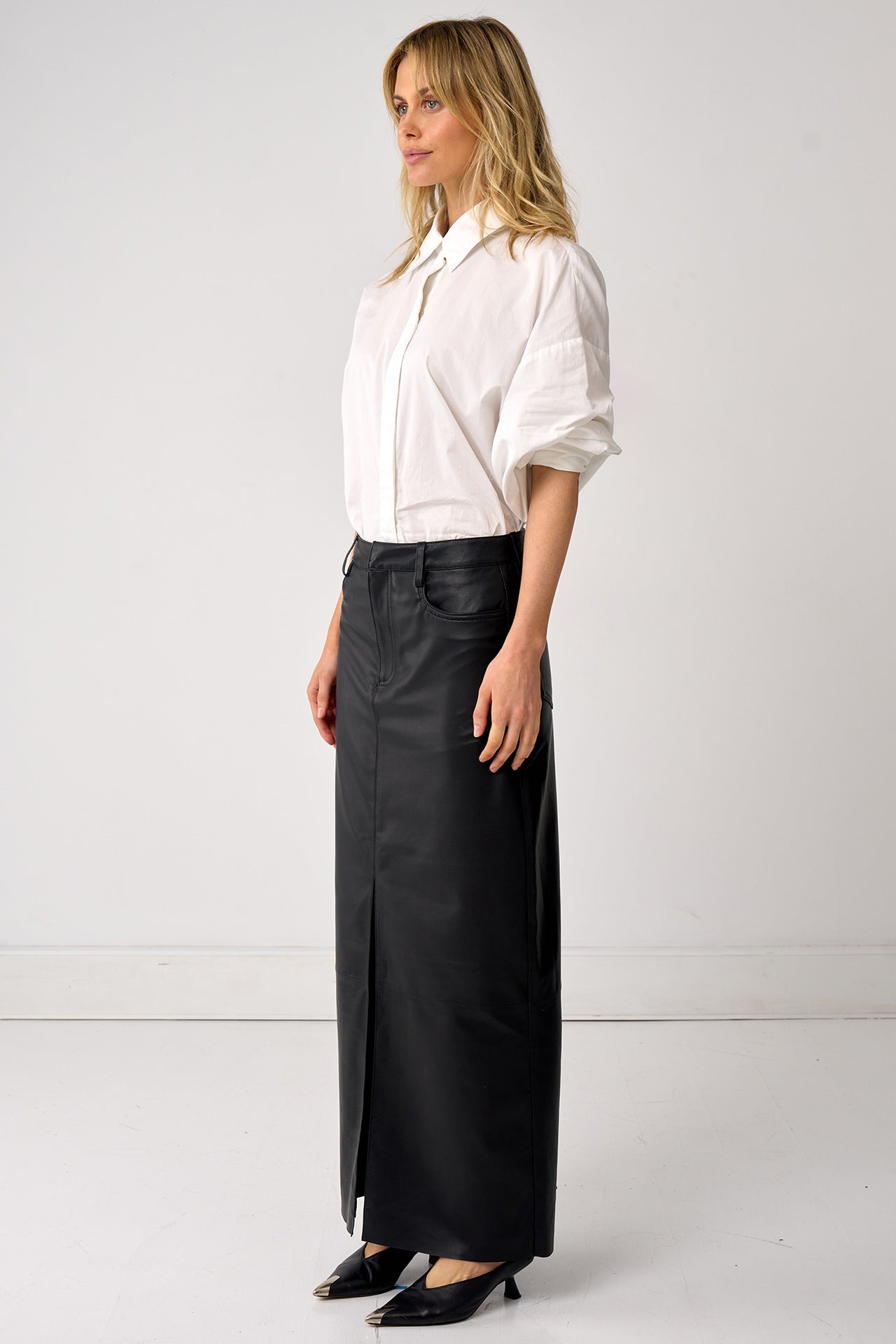 Leather Beaker Skirt