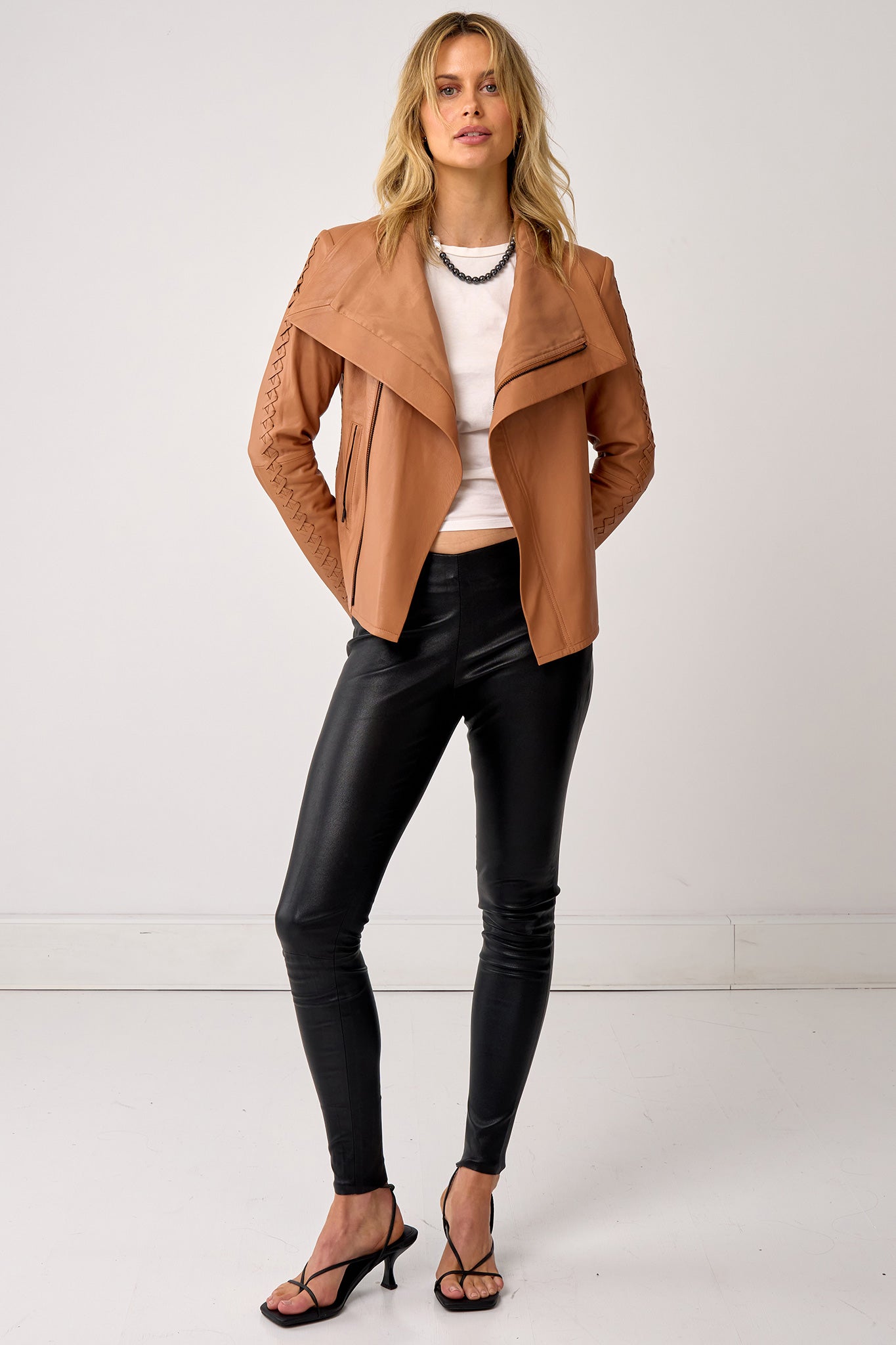 The Paddington Drape Jacket Golden Tan