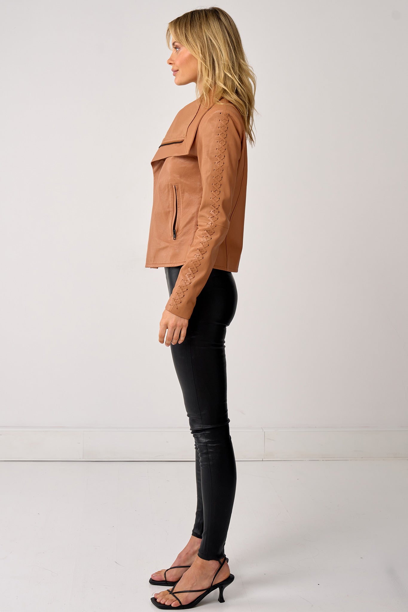 The Paddington Drape Jacket Golden Tan