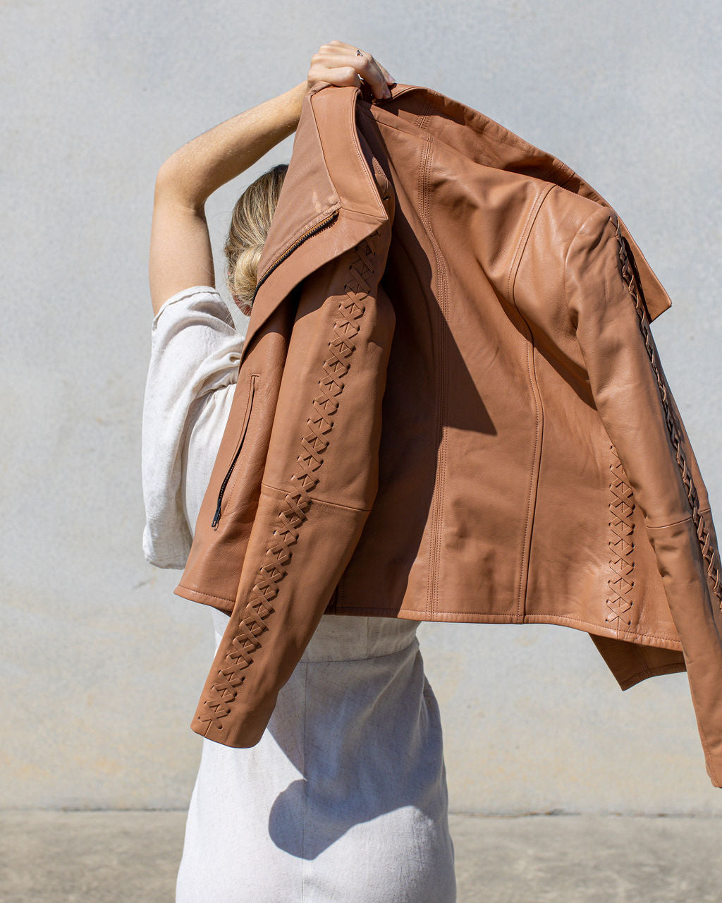 The Paddington Drape Jacket Golden Tan