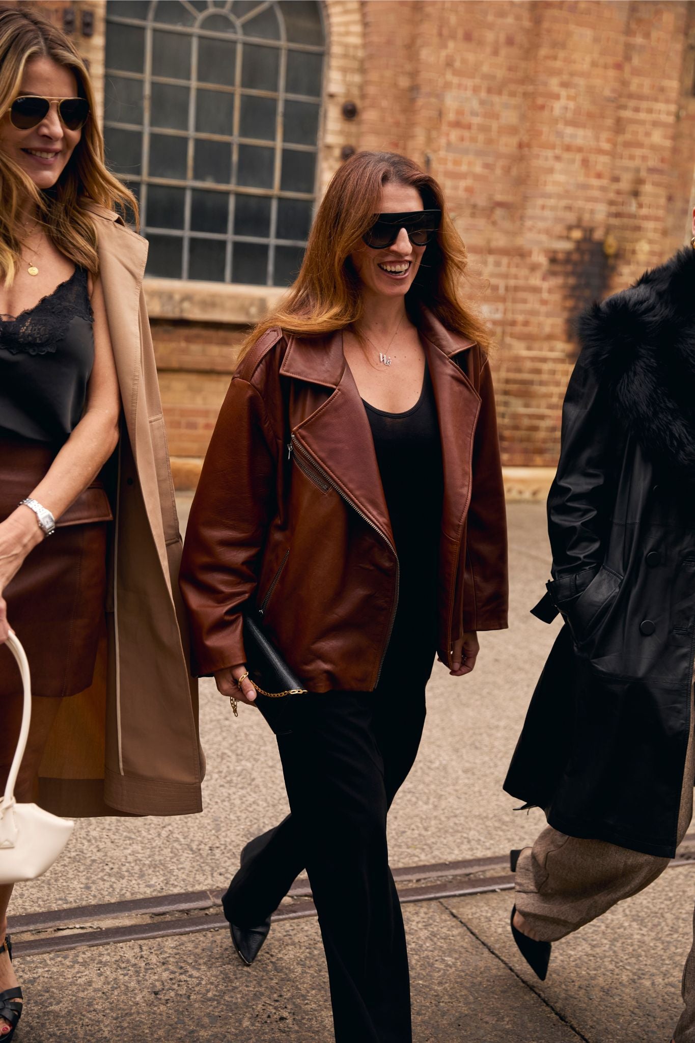 New Yorker Oversized Motor Jacket – Vintage Chocolate Leather