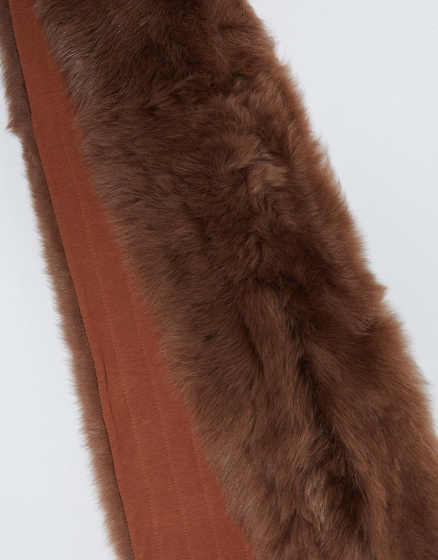 Upper West Shearling Scarf Noccialo Brown Shearling