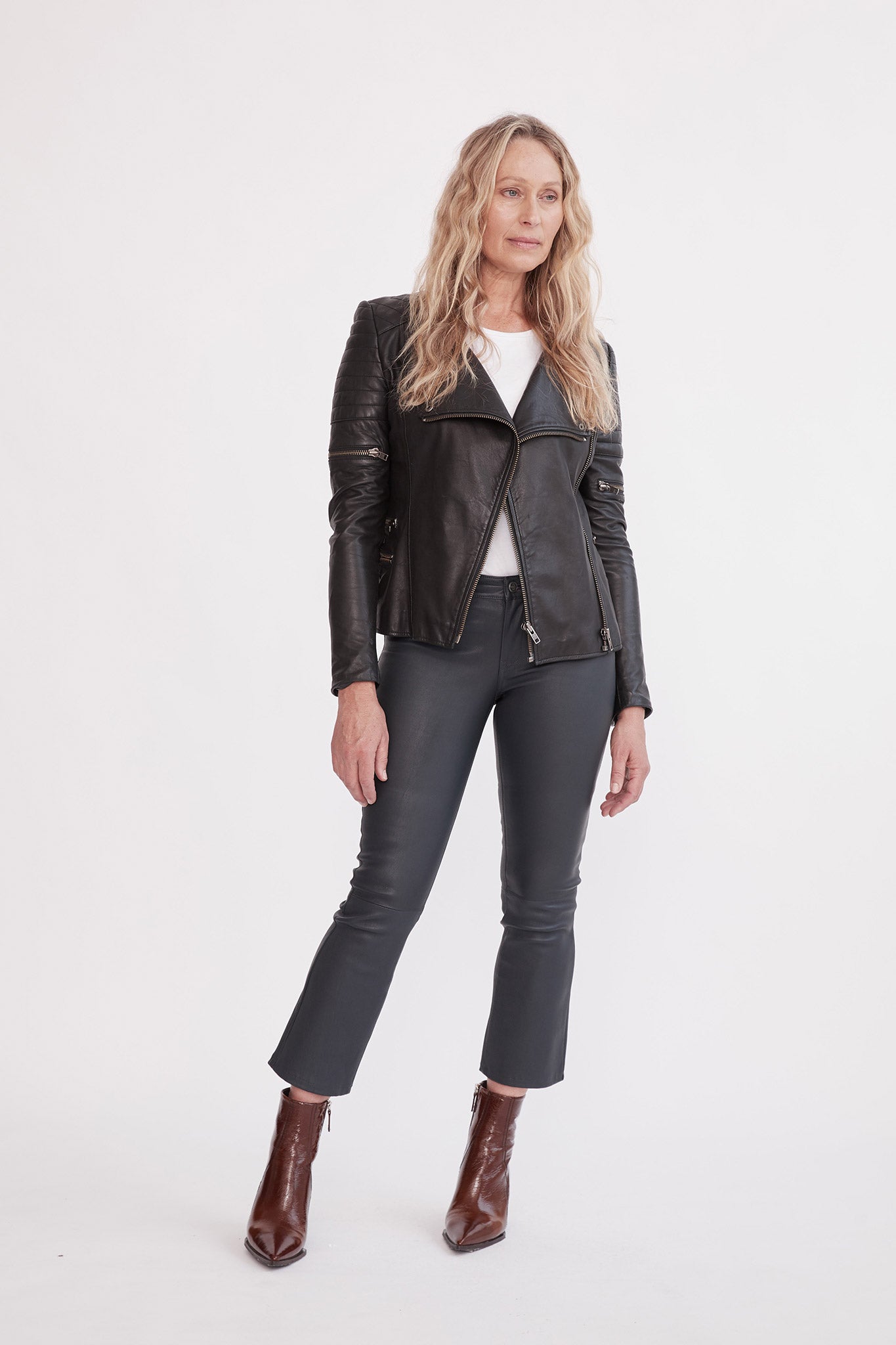 Greenwich Street Motor Jacket Black Leather