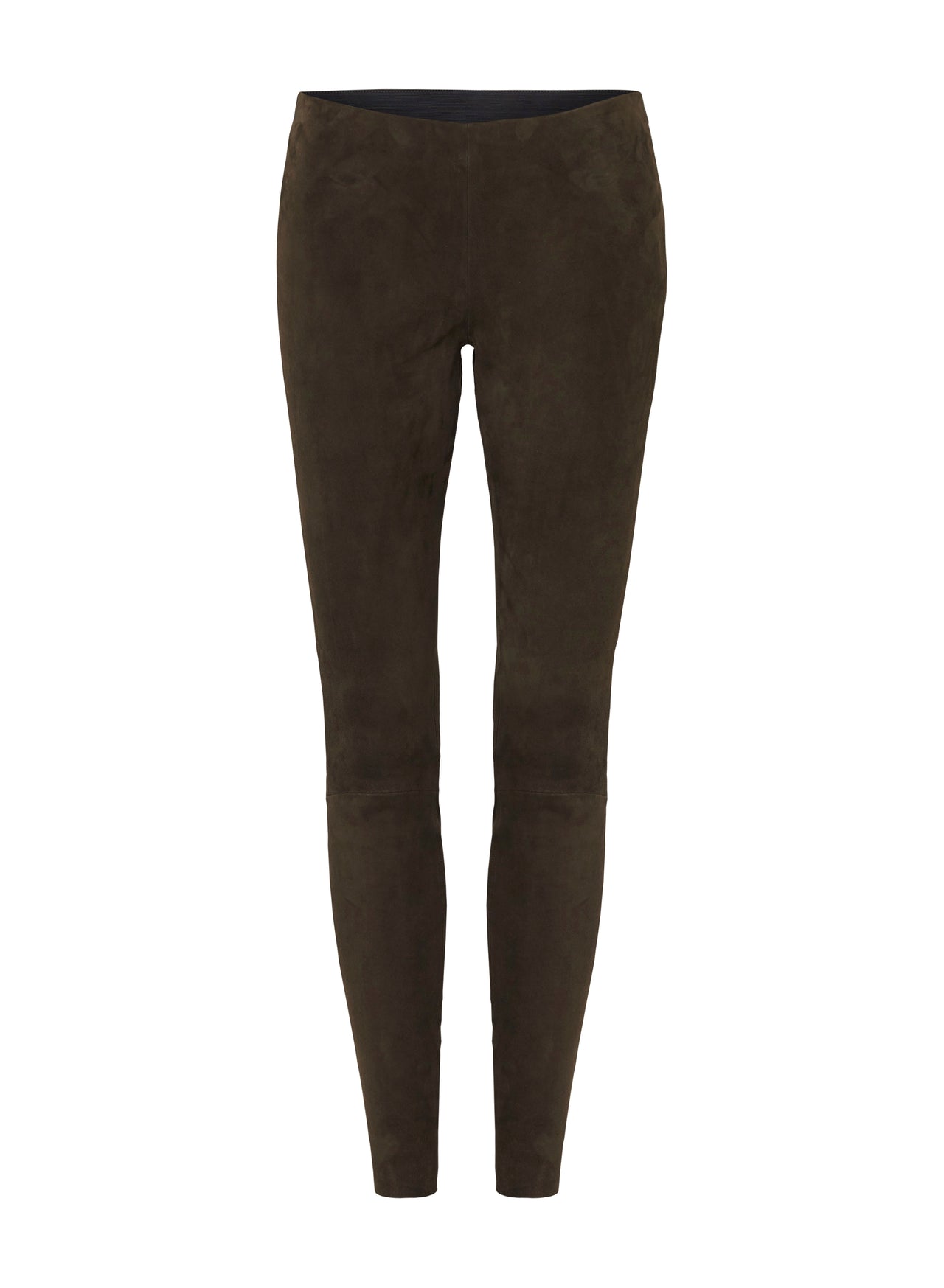 West Broadway Legging Olive Stretch Suede Leather - SAMPLE