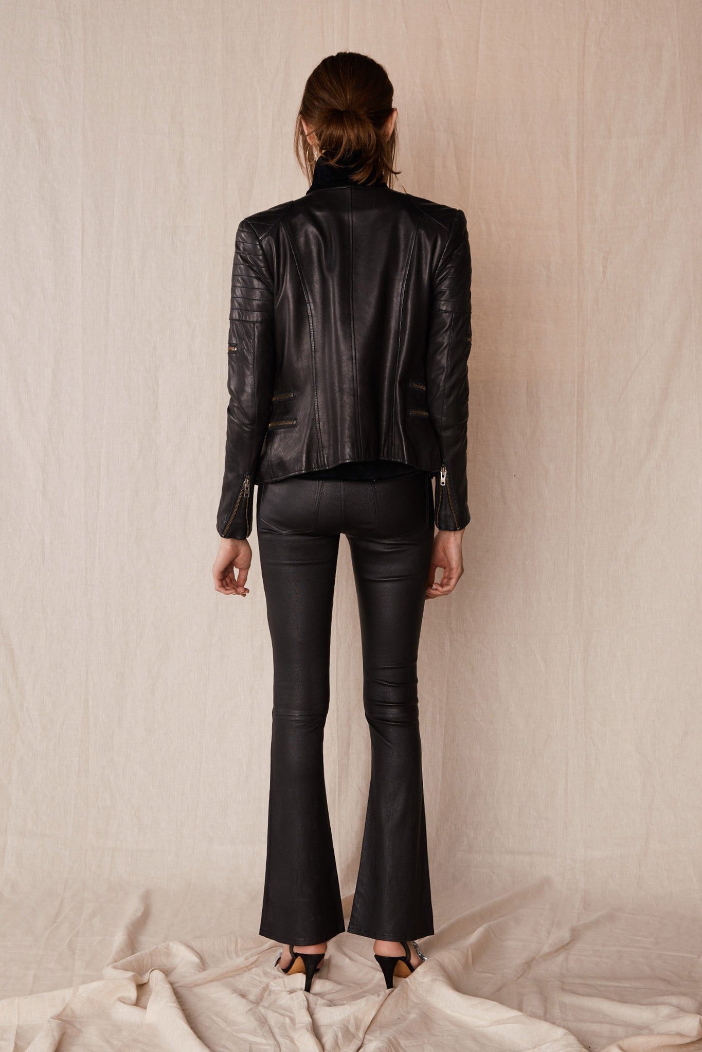 Greenwich Street Motor Jacket Black Leather