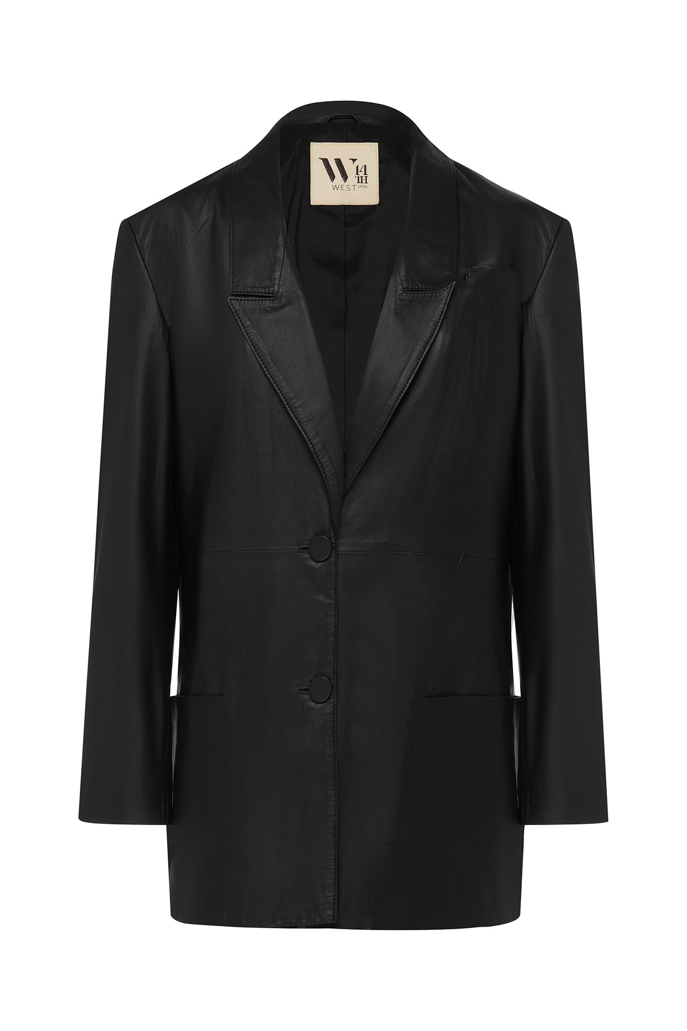 Broome Blazer Black Leather