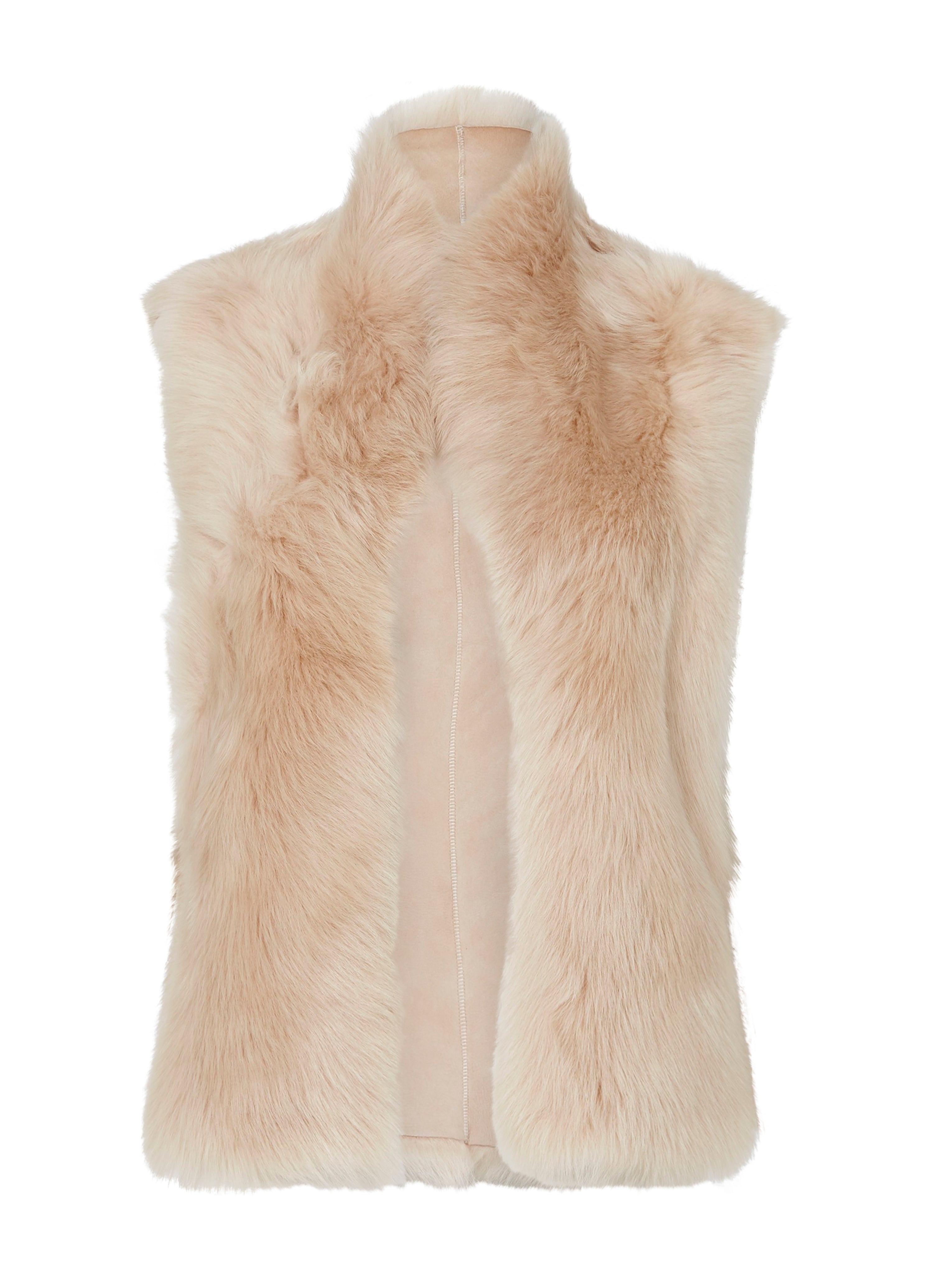 Bushwick Reversible Vest Blush Shearling - SAMPLE