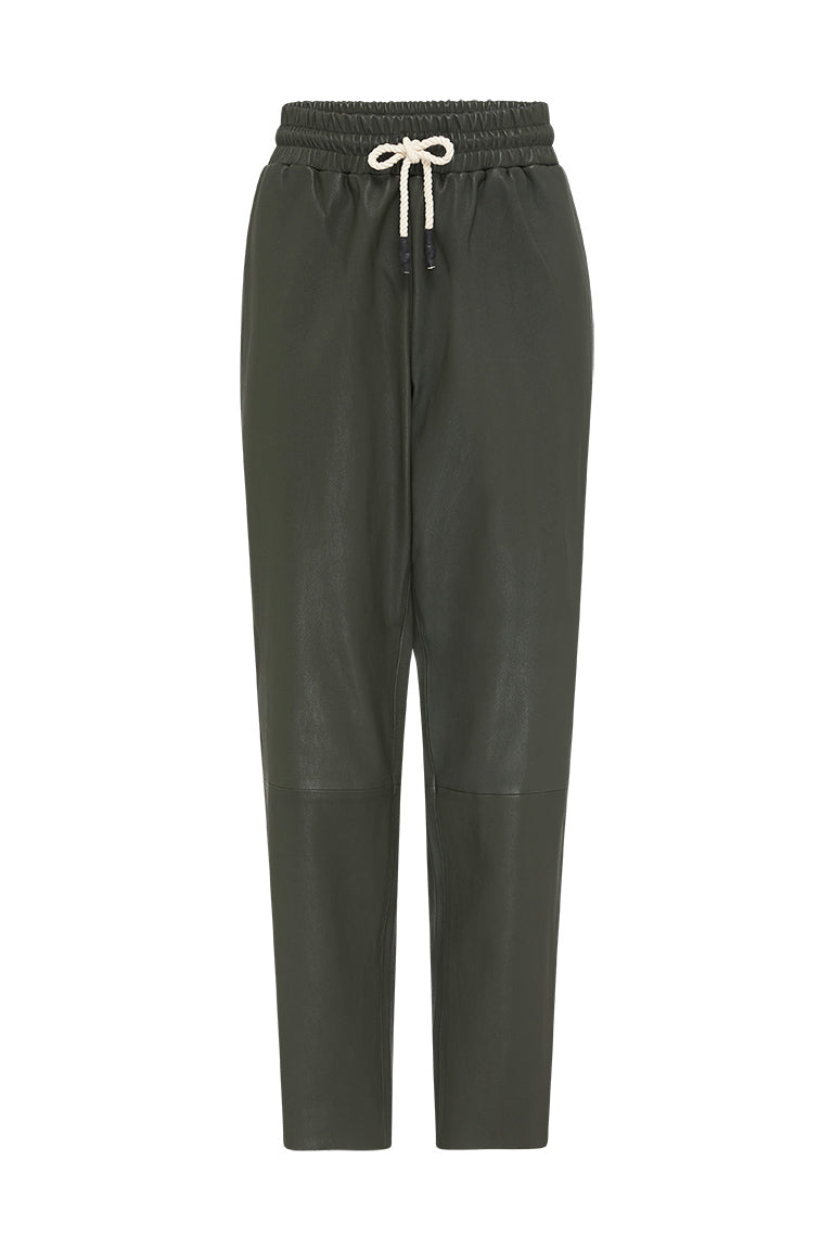 Downtown Track Pant Deep Depths Stretch Leather - SAMPLE