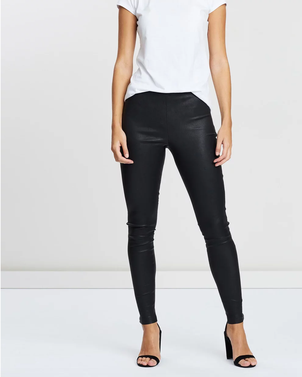 West Broadway Seek Black Leggings Ladies Leather Pants Made By
