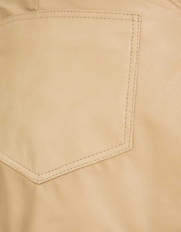 Sullivan Paperbag Short Sandstone Leather