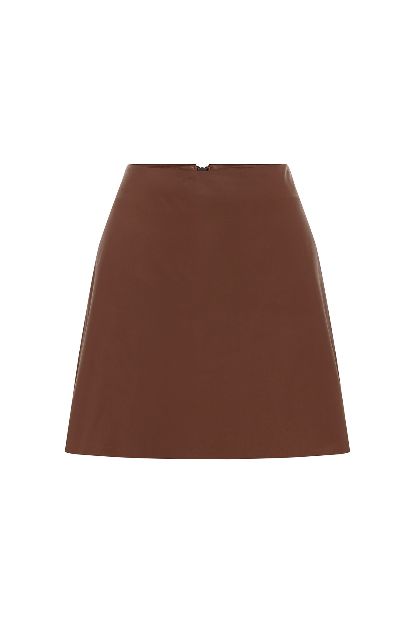 Rockefeller A-line Leather Skirt Sierra Leather